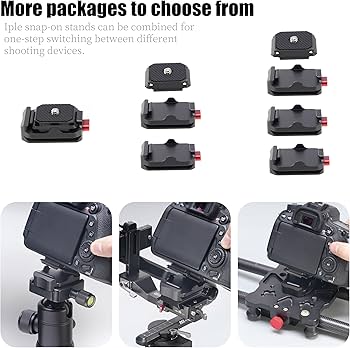 Amazon.com: FocusFoto Quick Release Plate Kit, Camera Tripod Mount